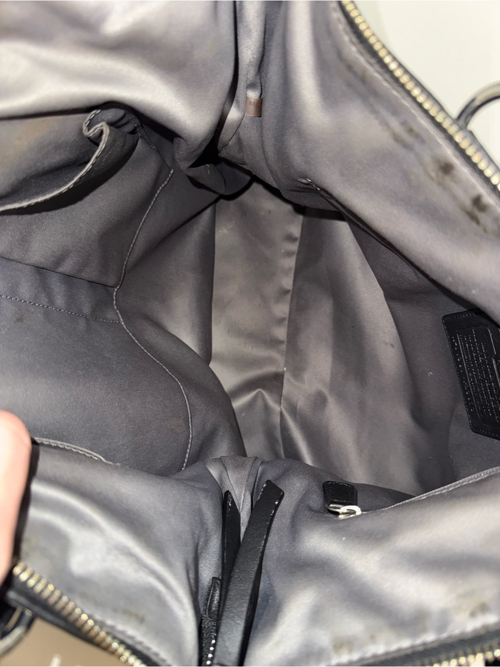 Coach F23973 Black Leather Tote Bag - Picture 5 of 5
